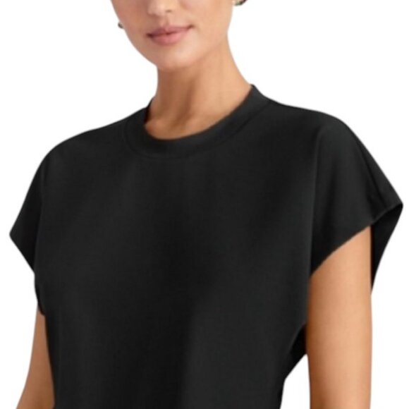 Rachel Roy black cap sleeve top size S - Picture 2 of 4